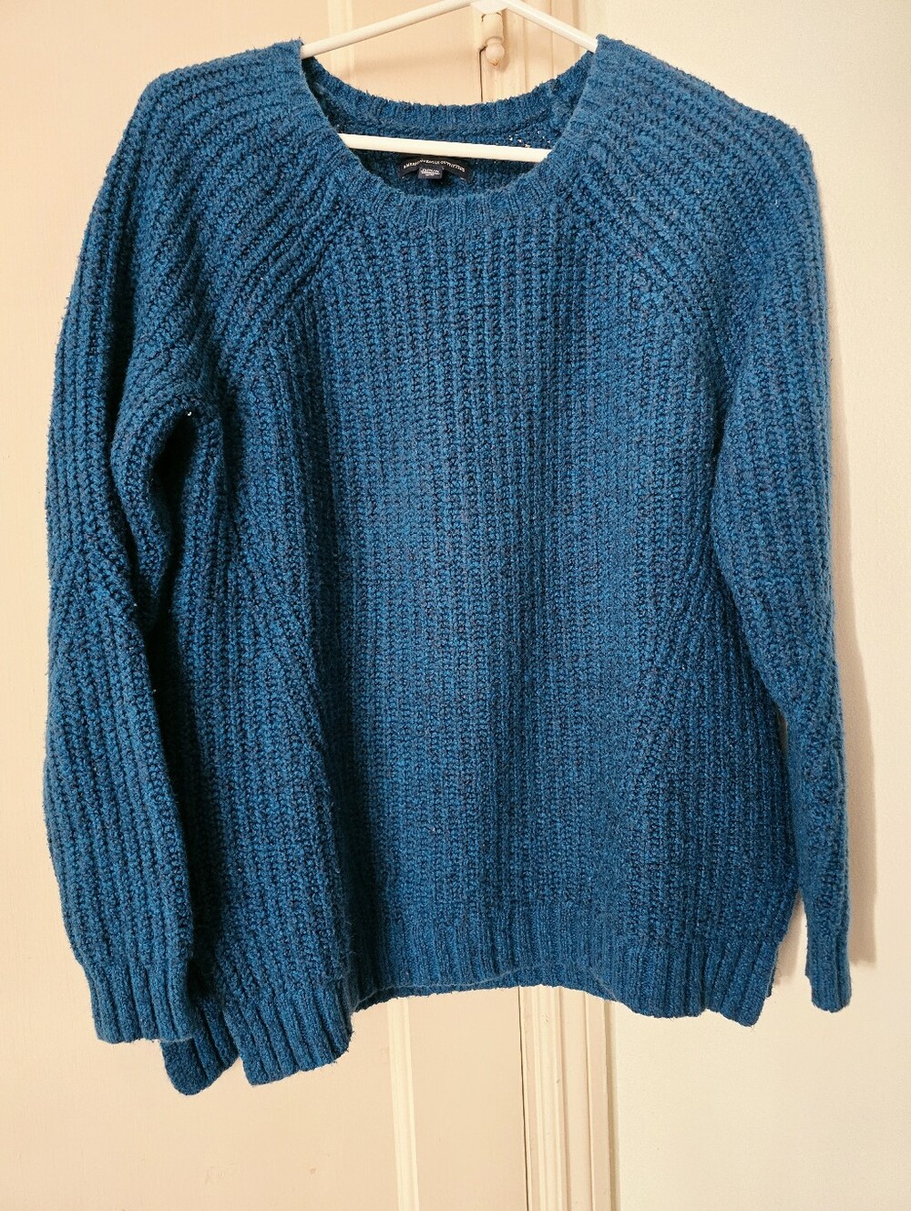 American Eagle Soft Knit Sweater Top Blue Medium
